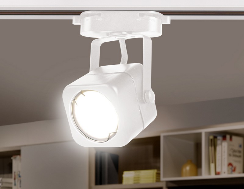 Трековый однофазный светильник со сменной лампой Ambrella Light GL5107