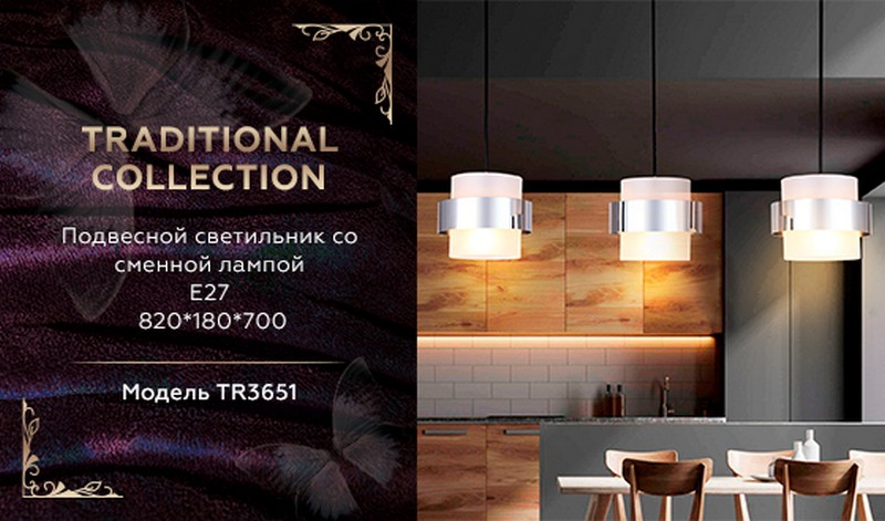 Подвесной светильник со сменной лампой Ambrella Light TR3651