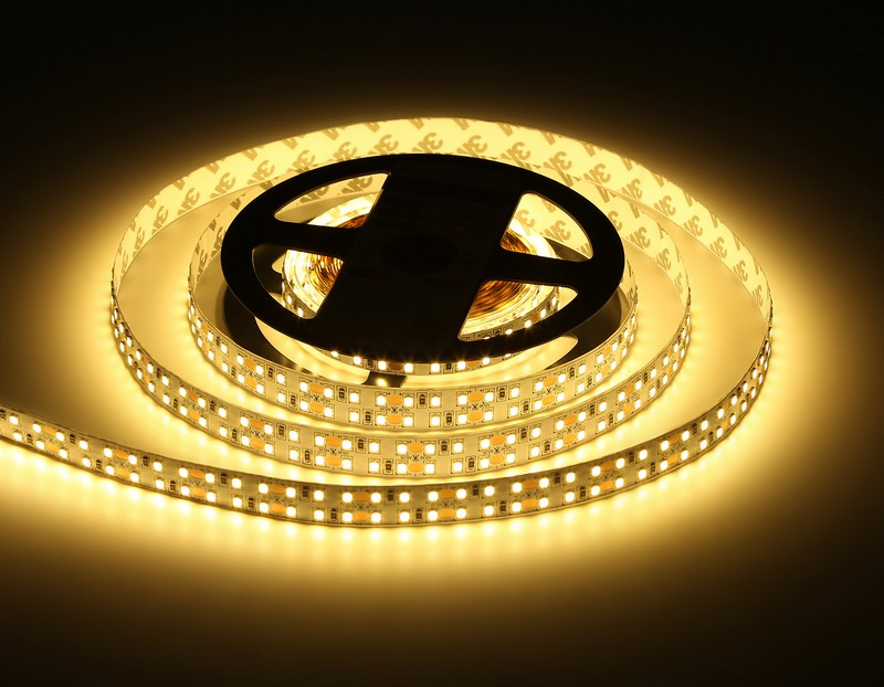 Светодиодная лента двухрядная Ambrella Light GS1601 2835 240Led /19.2W m/ 12V IP20 3000K 5m Ambrella Light GS1601