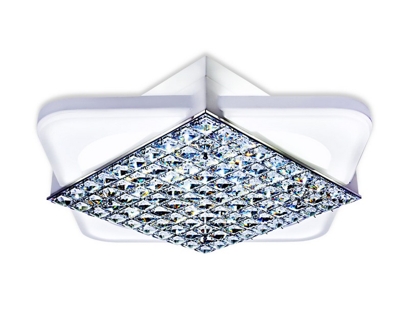 Управляемый светодиодный светильник с хрусталем Ambrella Light FA124 Управляемый светодиодный светильник с хрусталем Ambrella Light FA124