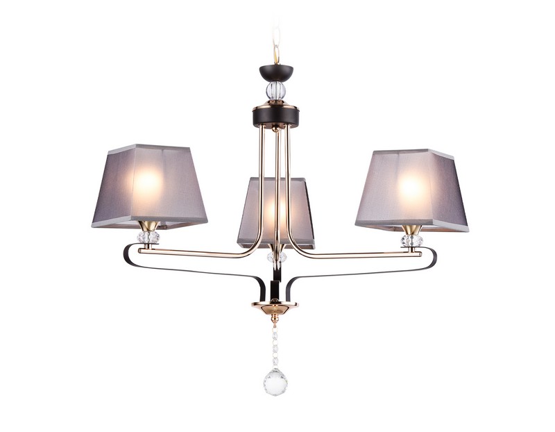 Подвесная люстра с абажуром и хрусталем Ambrella Light TR4614