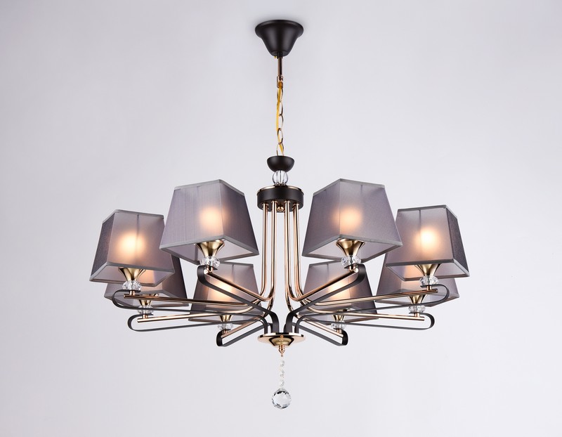 Подвесная люстра с абажуром и хрусталем Ambrella Light TR4618