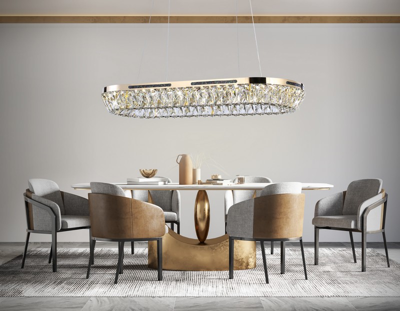Подвесная светодиодная люстра с хрусталем Ambrella Light TR5025 Подвесная светодиодная люстра с хрусталем Ambrella Light TR5025