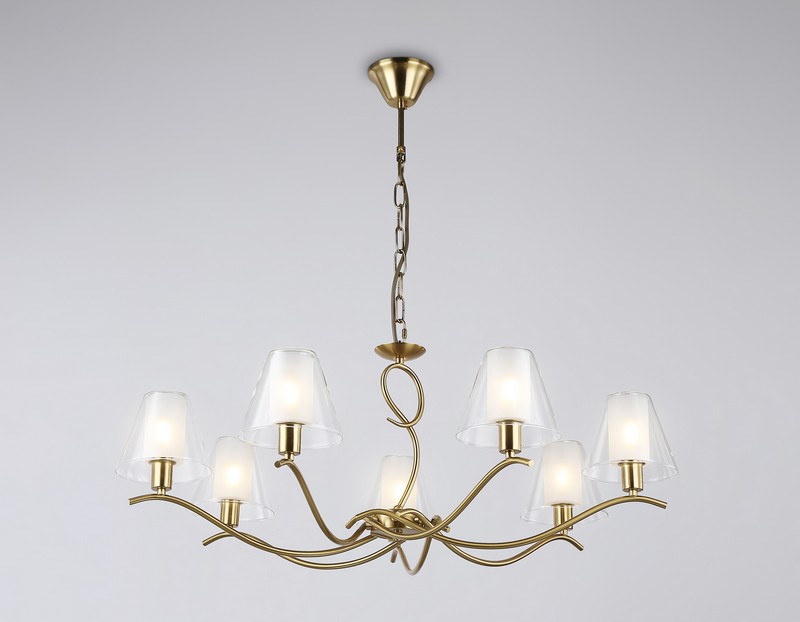 Подвесная люстра со стеклянными плафонами Ambrella Light LH57093 Подвесная люстра со стеклянными плафонами Ambrella Light LH57093