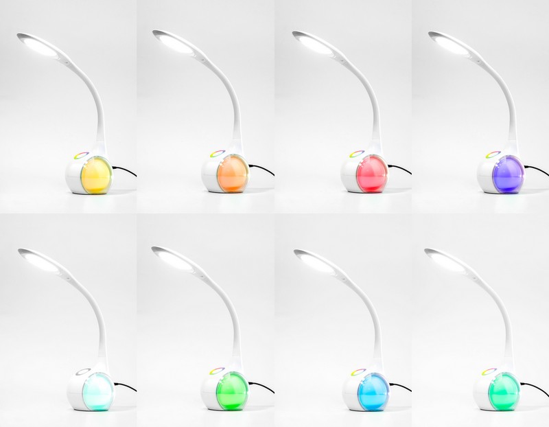 Светодиодная настольная лампа с RGB подсветкой Ambrella Light DE532 Светодиодная настольная лампа с RGB подсветкой Ambrella Light DE532