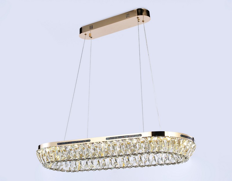 Подвесная светодиодная люстра с хрусталем Ambrella Light TR5025 Подвесная светодиодная люстра с хрусталем Ambrella Light TR5025