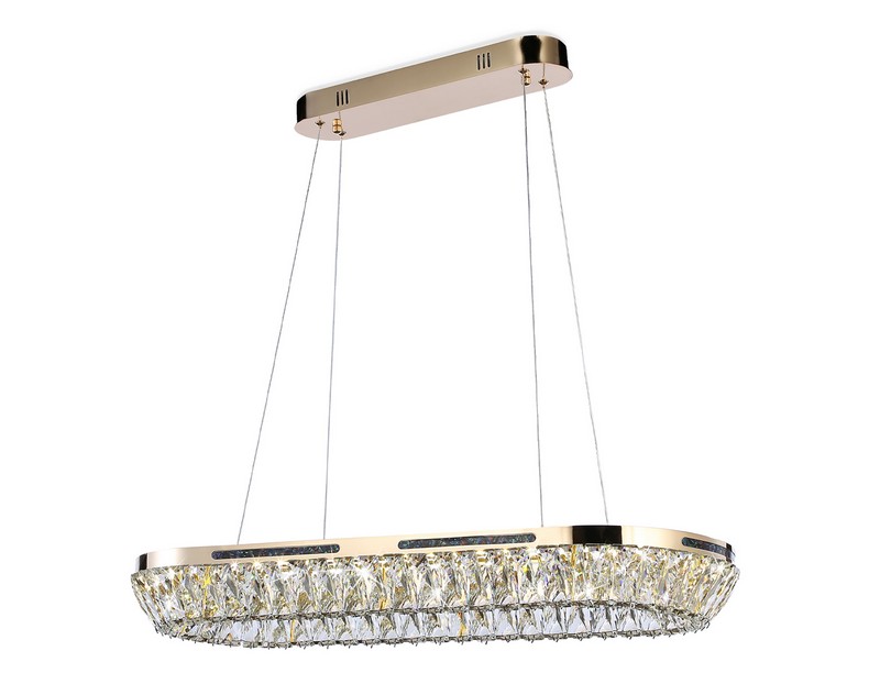 Подвесная светодиодная люстра с хрусталем Ambrella Light TR5025 Подвесная светодиодная люстра с хрусталем Ambrella Light TR5025