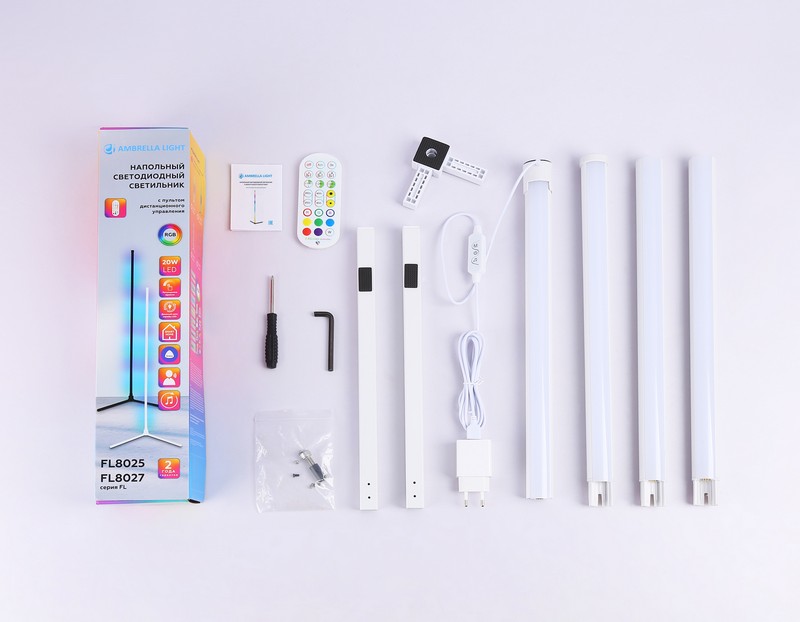 Светильник светодиодный напольный RGB с пультом Ambrella Light FL8025