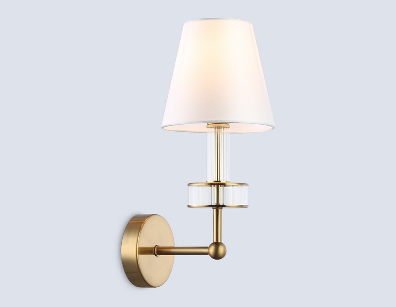 Настенный светильник с абажуром и хрусталем Ambrella Light LH71025 Настенный светильник с абажуром и хрусталем Ambrella Light LH71025
