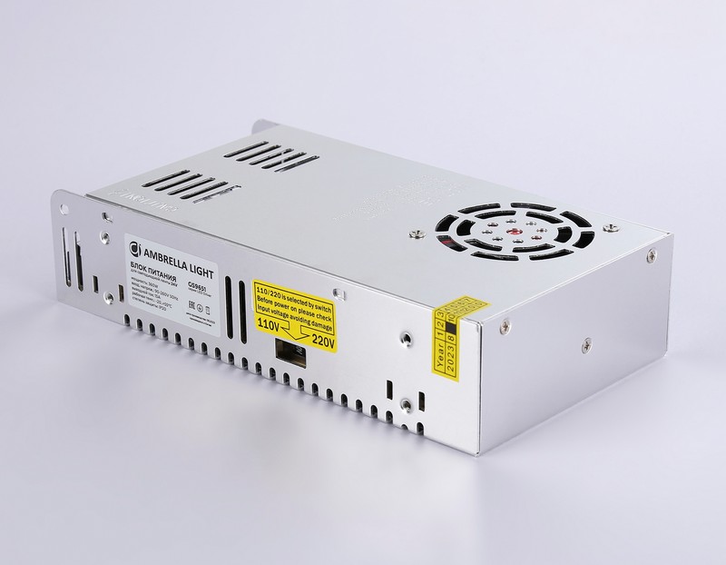 Блок питания для светодиодной ленты 24V 360W 15A IP20 90-260V 215*115*50 GS9651 Ambrella Light GS9651 Блок питания для светодиодной ленты 24V 360W 15A IP20 90-260V 215*115*50 GS9651 Ambrella Light GS9651