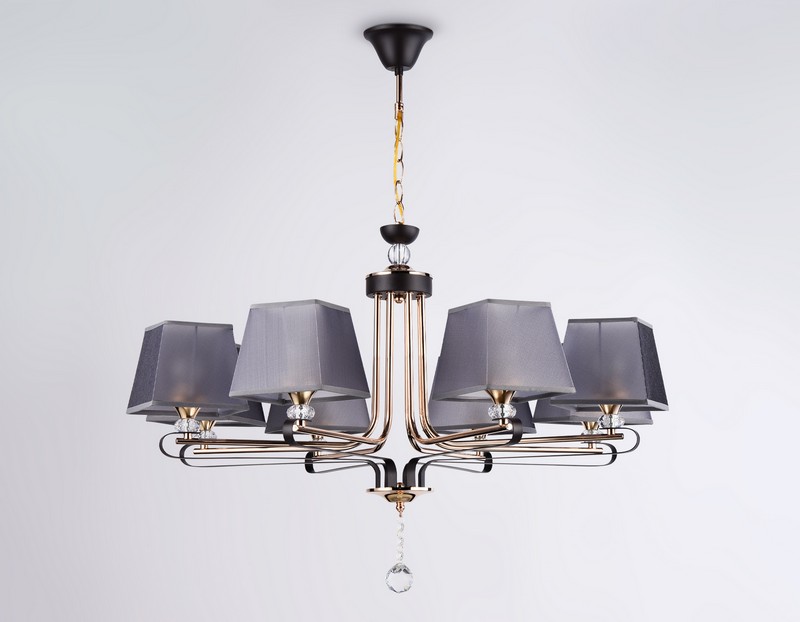 Подвесная люстра с абажуром и хрусталем Ambrella Light TR4618