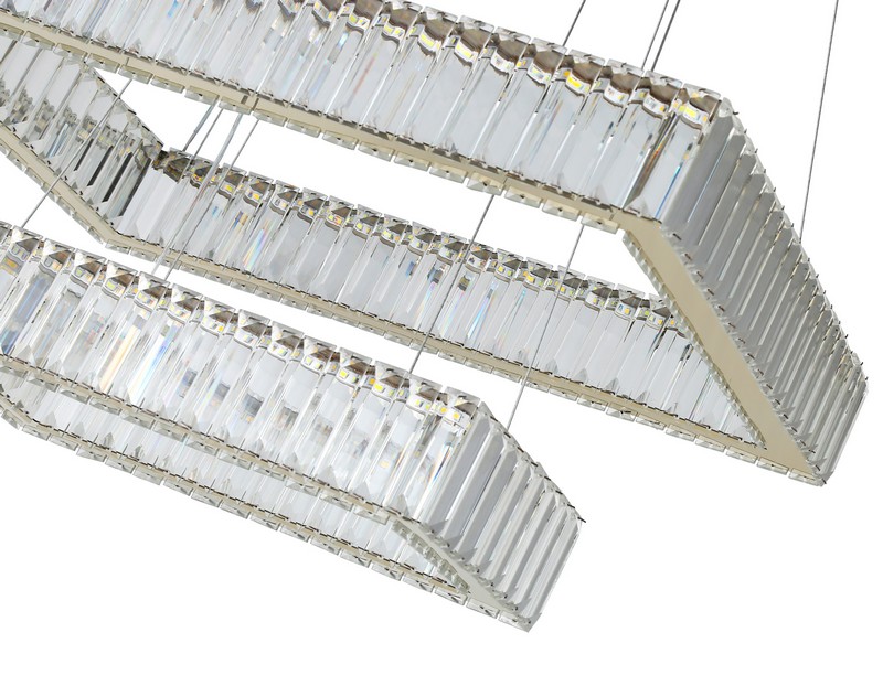 Подвесная светодиодная люстра с хрусталем Ambrella Light TR5007