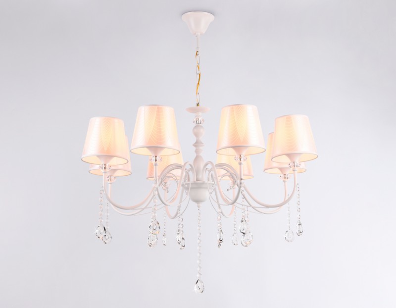 Подвесная люстра с абажуром и хрусталем Ambrella Light TR4605