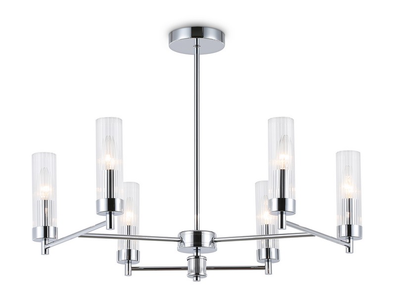 Люстра со стеклянными плафонами на штанге Ambrella Light LH55151