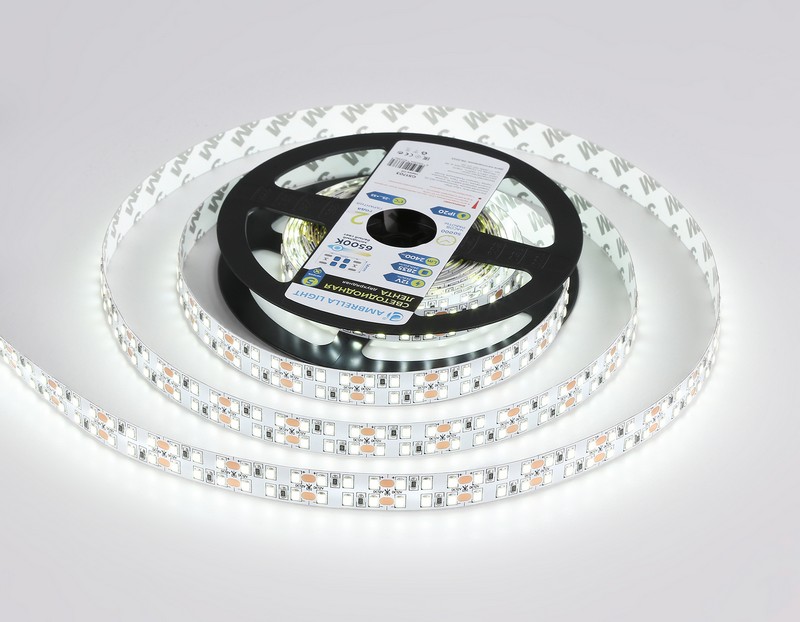 Светодиодная лента двухрядная Ambrella Light GS1703 2835 240Led /24W m/ 12V IP20 6500K 5m Ambrella Light GS1703 Светодиодная лента двухрядная Ambrella Light GS1703 2835 240Led /24W m/ 12V IP20 6500K 5m Ambrella Light GS1703
