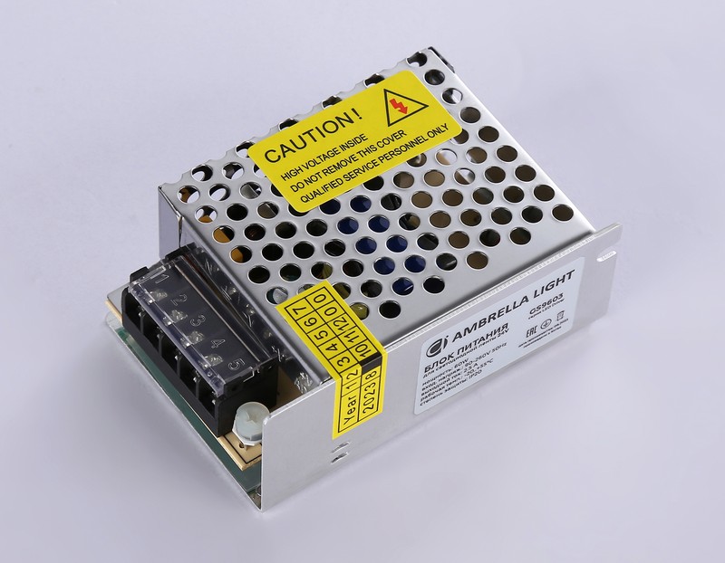 Блок питания для светодиодной ленты 24V 60W 2.5A IP20 90-260V 85*58*34 GS9603 Ambrella Light GS9603