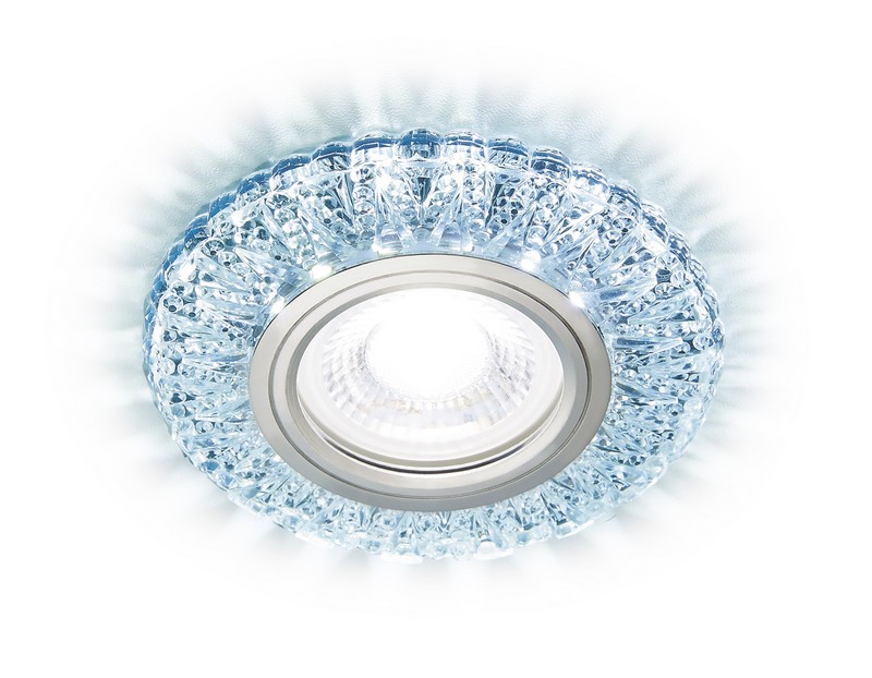 Встраиваемый точечный светильник MR16 с LED подсветкой Ambrella Light S310 CH