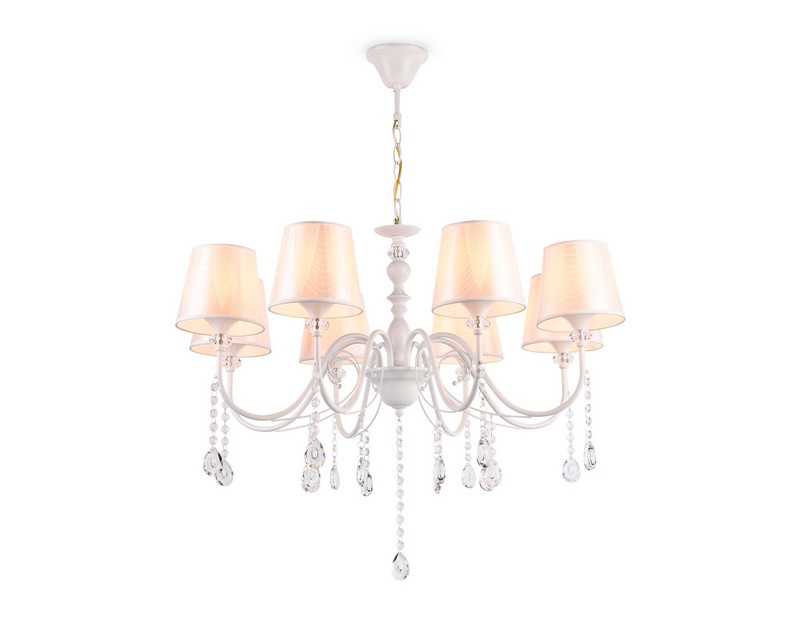 Подвесная люстра с абажуром и хрусталем Ambrella Light TR4605