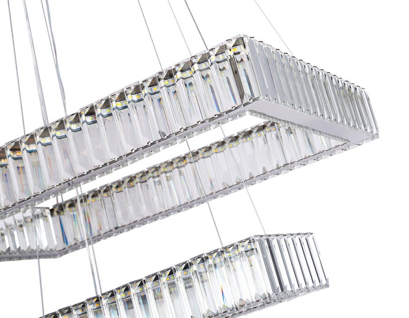 Подвесная светодиодная люстра с хрусталем Ambrella Light TR5005 Подвесная светодиодная люстра с хрусталем Ambrella Light TR5005