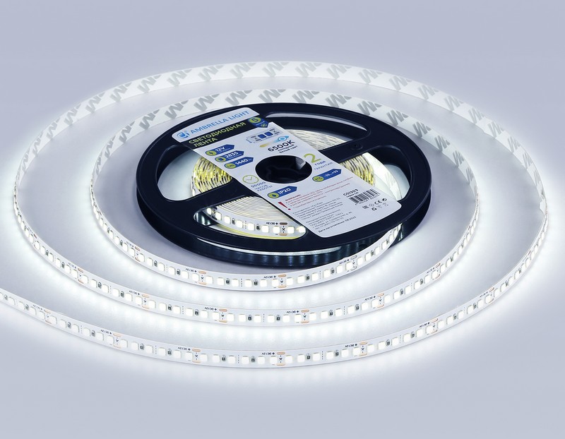 Светодиодная лента Ambrella Light GS1303 2835 180Led /14.4W m/12V IP20 6500K 5m/кратность резки 33mm Ambrella Light GS1303 Светодиодная лента Ambrella Light GS1303 2835 180Led /14.4W m/12V IP20 6500K 5m/кратность резки 33mm Ambrella Light GS1303