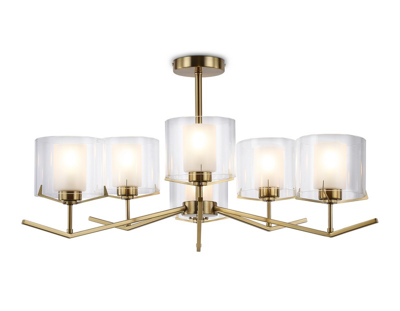 Люстра со стеклянными плафонами на штанге Ambrella Light LH57008