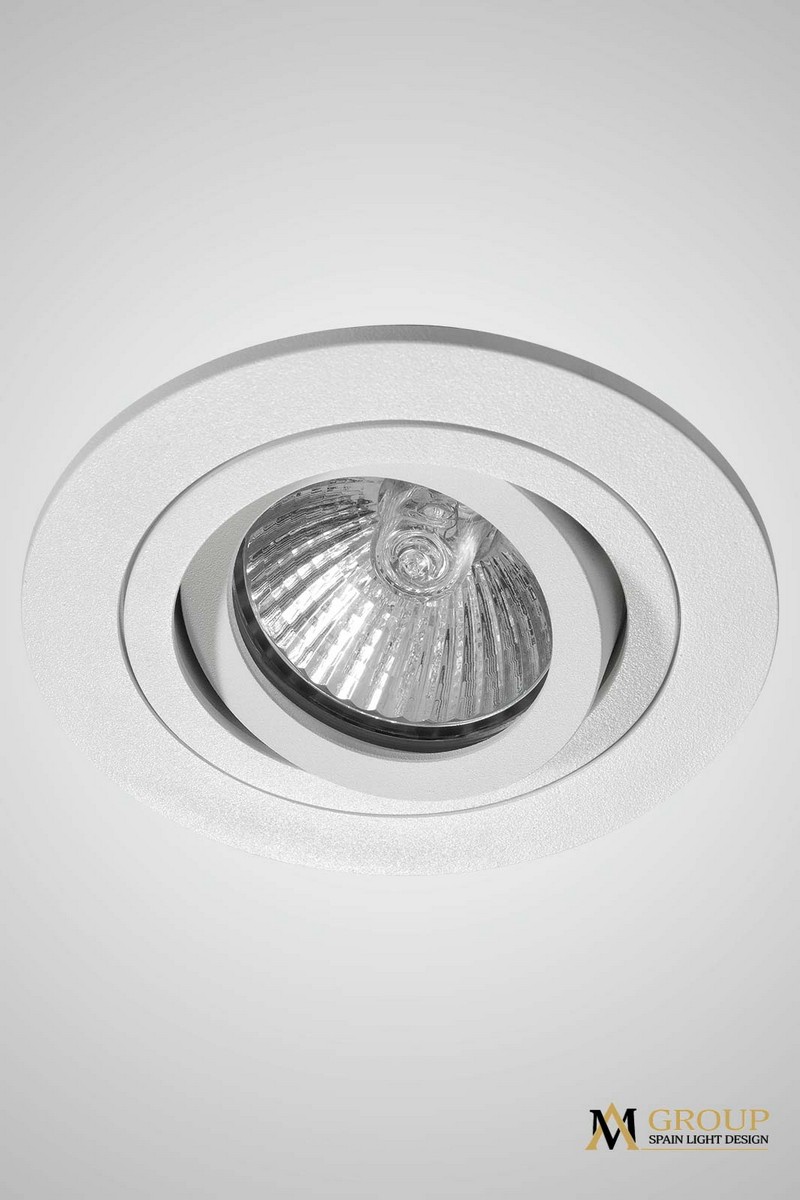 Поворотный встраиваемый точечный светильник AM Group AM121 WH