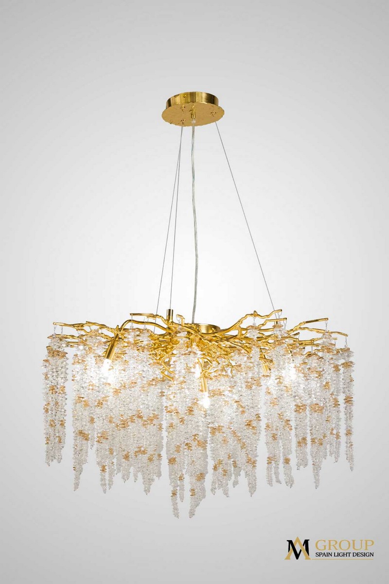 Люстра подвесная DIAMAND D800 Gold