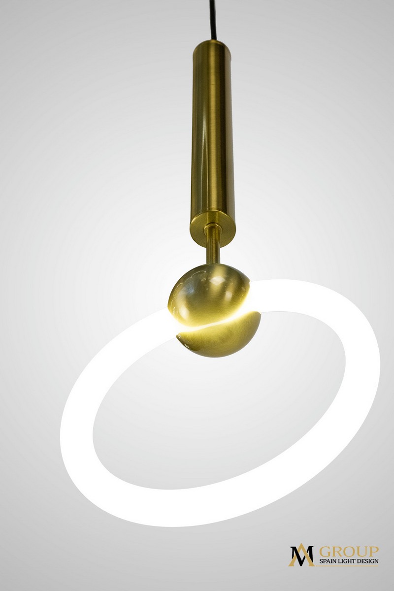 Светильник подвесной AM453 D200 GOLD
