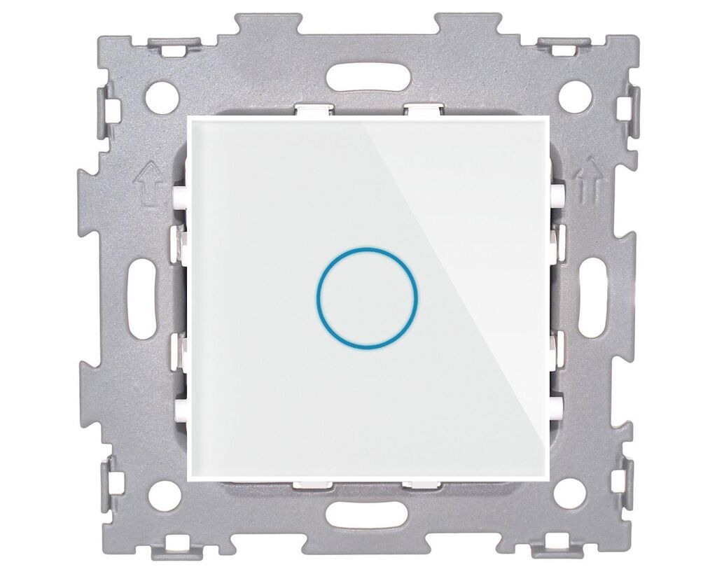 ZigBee cенсорный выключатель на одну линию в рамку работает с АЛИСОЙ AMG - GL01ZB - WCG CGSS AMG-GL01ZB-WCG