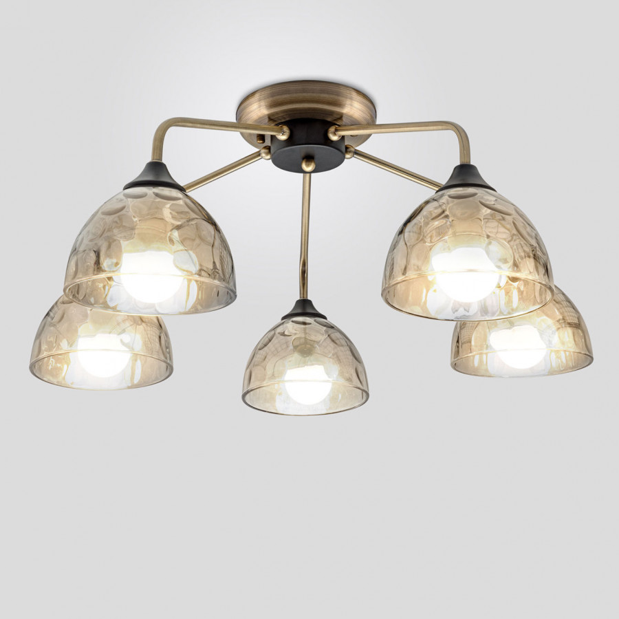 Люстра потолочная 5*60Вт E27 MD.3826-5-S AB+BK IMEX