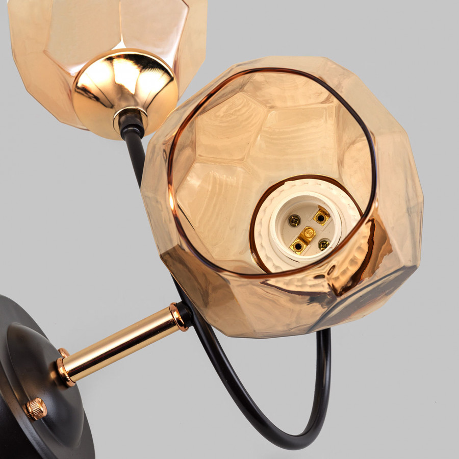 Бра настенное 2*Е27 MD.4249-2-W-COFFEE+FGD IMEX