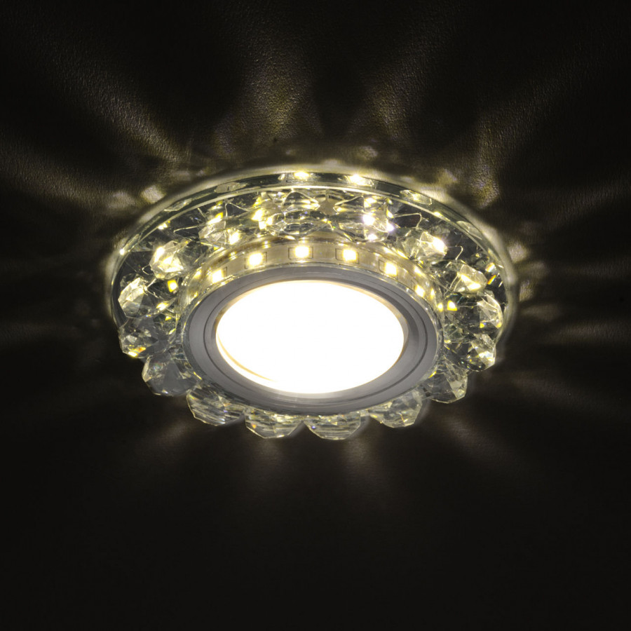 Светильник MR16+LED встраиваемый AL/CLEAR 35Вт+LED 3Вт IL.0026.0303 IMEX