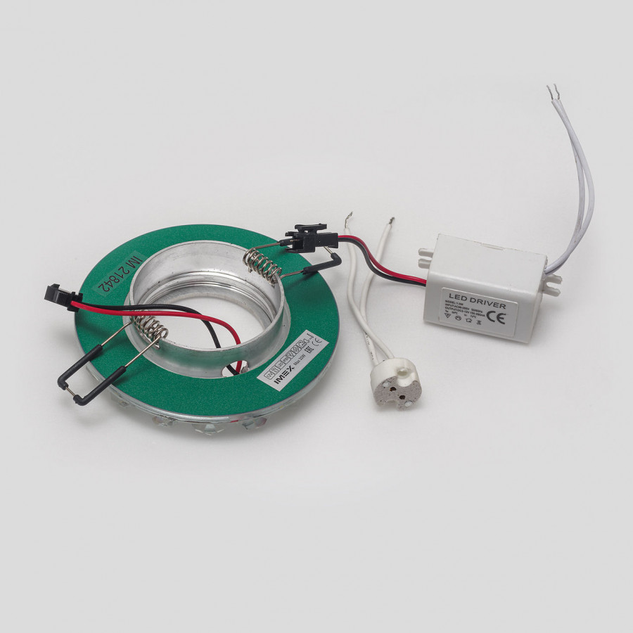 Светильник MR16+LED встраиваемый AL/CLEAR 35Вт+LED 3Вт IL.0026.0303 IMEX