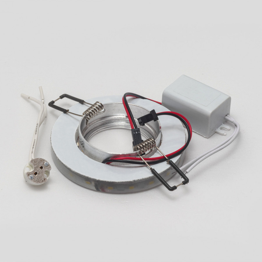 Светильник MR16+LED встраиваемый ALUM/WH+Silver 35Вт+LED 3Вт IL.0026.3315 IMEX