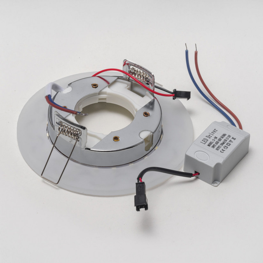 Светильник GX53+LED 4W 4000K, встраиваемый АКРИЛ CH/WH+CH IL.0031.0102 IMEX