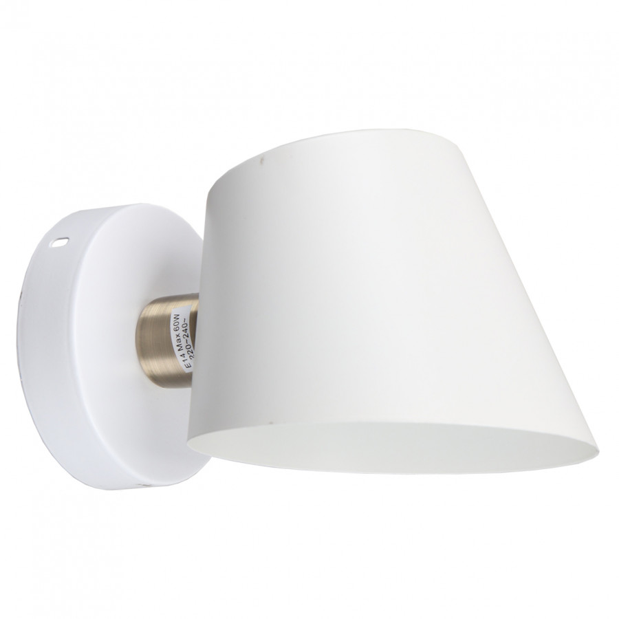 Бра 1*60Вт E14 MD.9130-1-W WH+AB IMEX