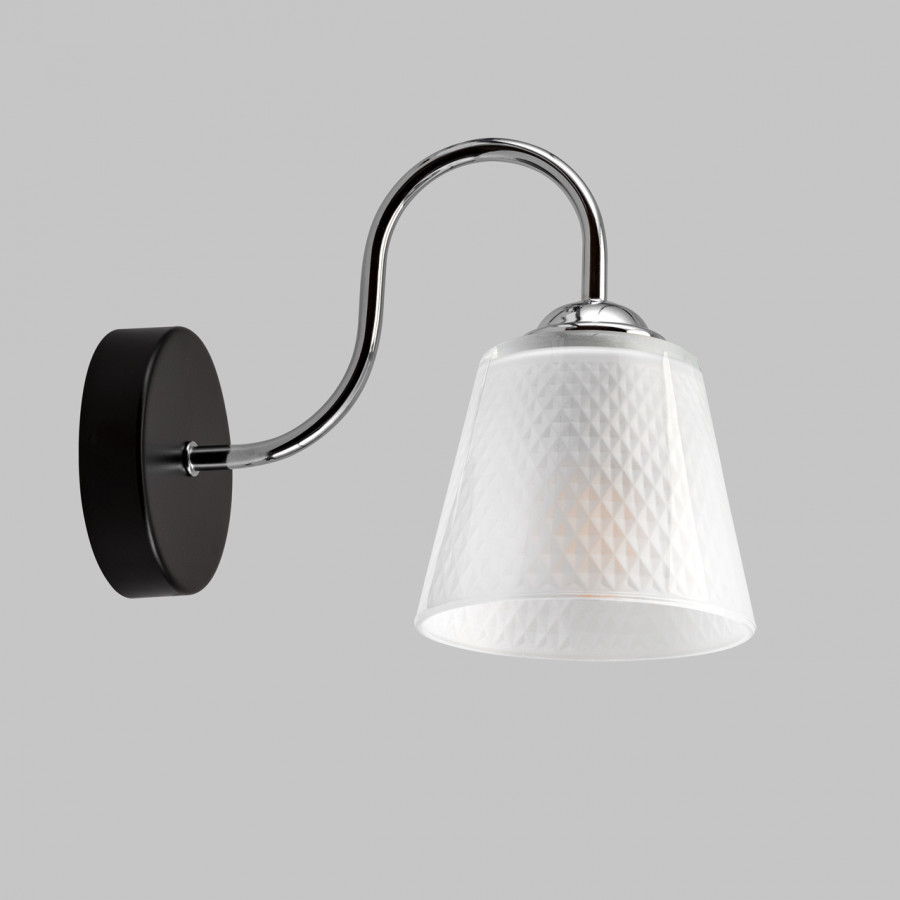 Бра настенное 1*60Вт Е27 MD.51941-1-W-BK+СH IMEX