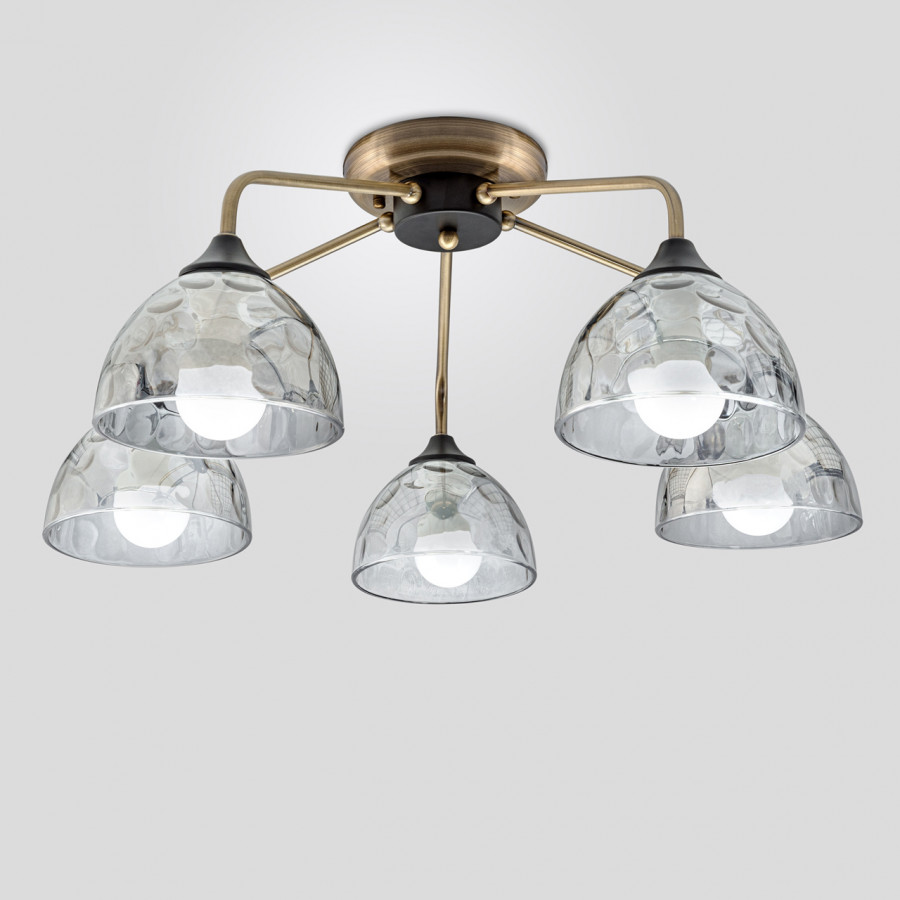 Люстра потолочная 5*60Вт E27 MD.3826-5-S AB+BK IMEX