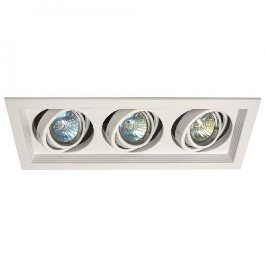 Светильник карданный MR16, 3*50W встраиваемый, GU5.3 WH IL.0006.6315 IMEX