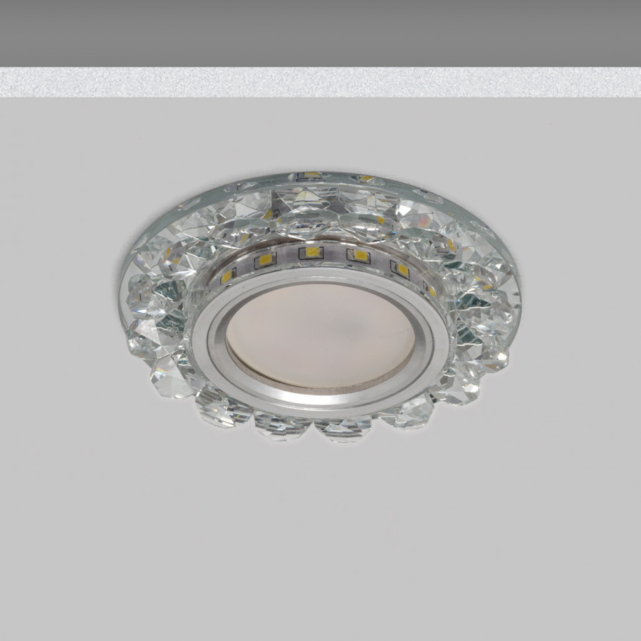 Светильник MR16+LED встраиваемый AL/CLEAR 35Вт+LED 3Вт IL.0026.0303 IMEX