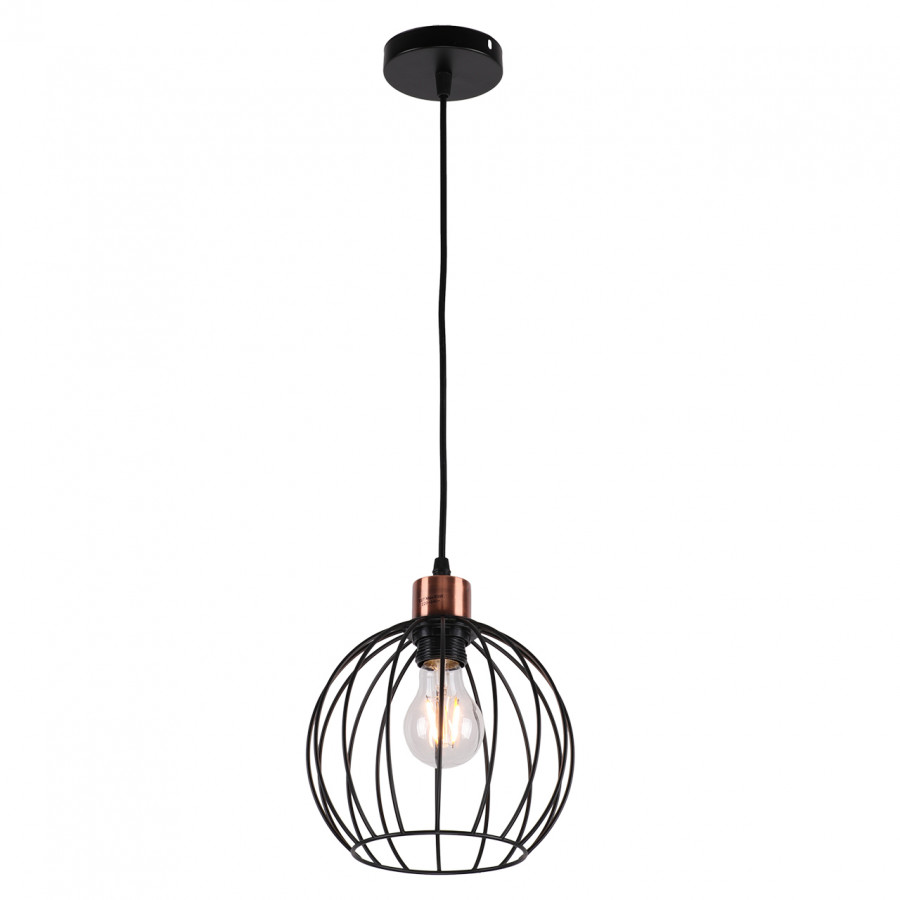 Люстра подвесная 1*60Вт E27 MD.0229-1-P BK IMEX