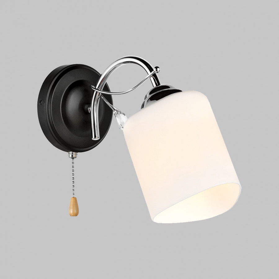 Бра настенное Е27 1*60Вт MD.0026-1-W-CR+BK IMEX