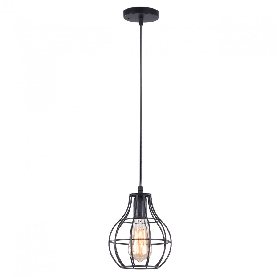 Люстра подвесная 1*60Вт E27 MD.1705-1-P BK IMEX