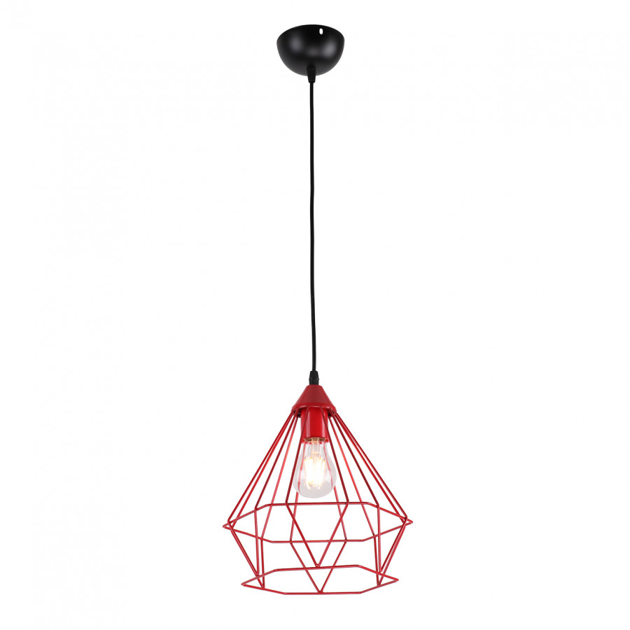 Люстра подвесная 1*60Вт E27 MD.1706-1-P RED IMEX