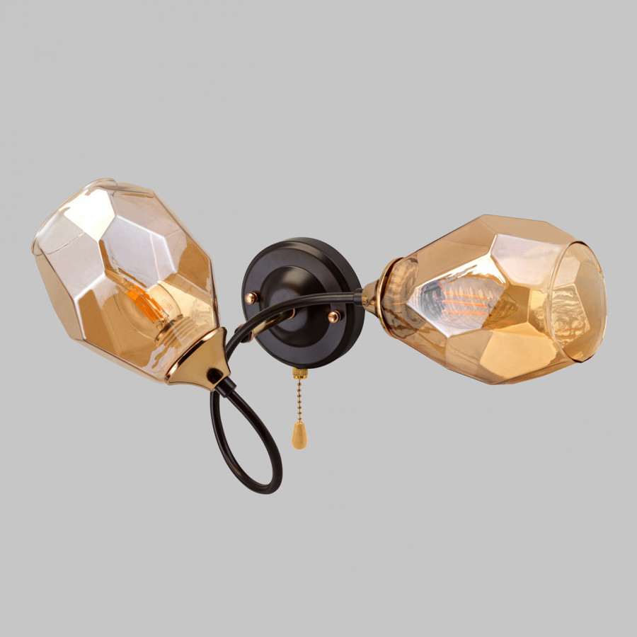 Бра настенное 2*Е27 MD.4249-2-W-COFFEE+FGD IMEX