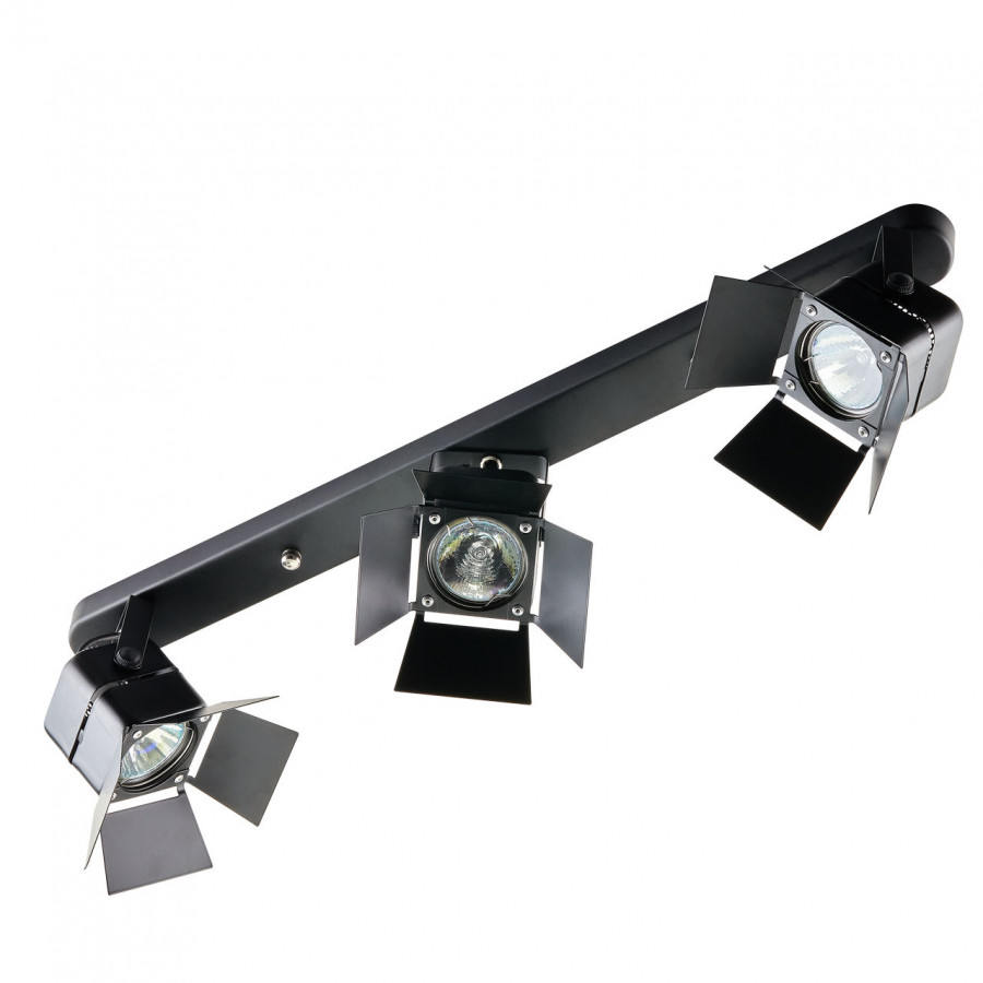 Светильник MR16 3*50W настенный спот Черный IL.0005.0300-3 IMEX