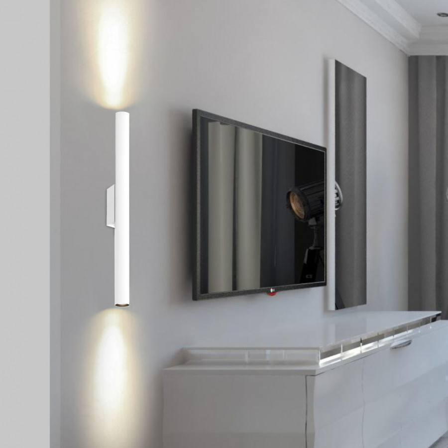 Светильник светодиодный 2х6W настенный 220V, LED 3000K, Белый IL.0005.2202-WH IMEX