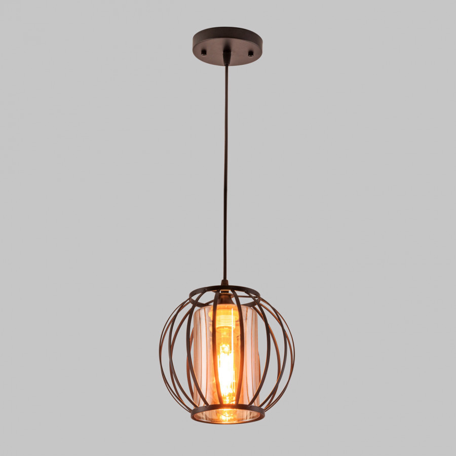 Люстра подвесная 1*60Вт E27 MD.3958-1-P BK IMEX