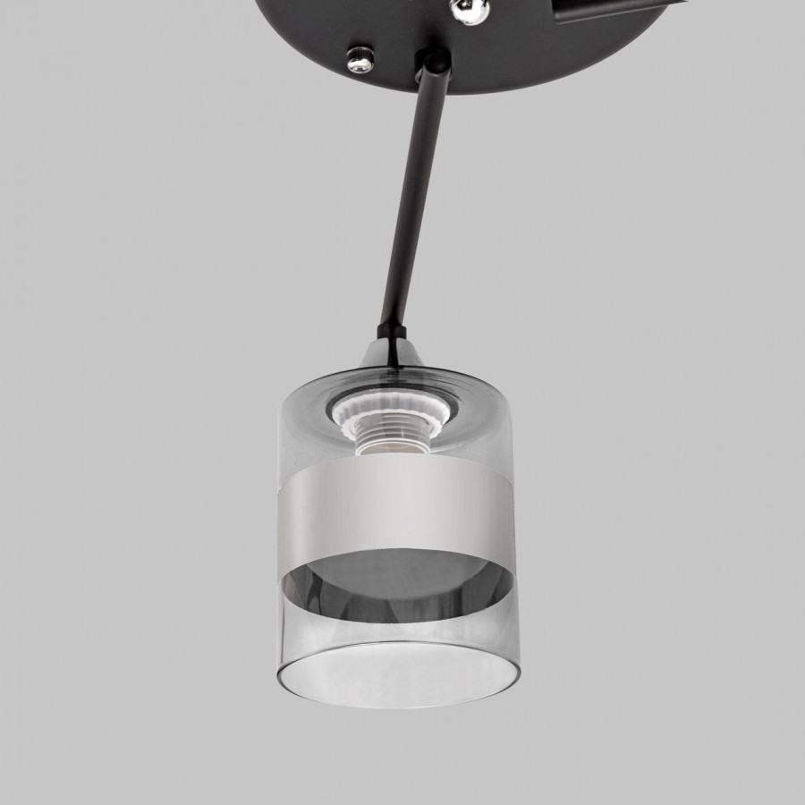 Люстра потолочная 3*60Вт E27 MD.0877-3-S BK+CH IMEX