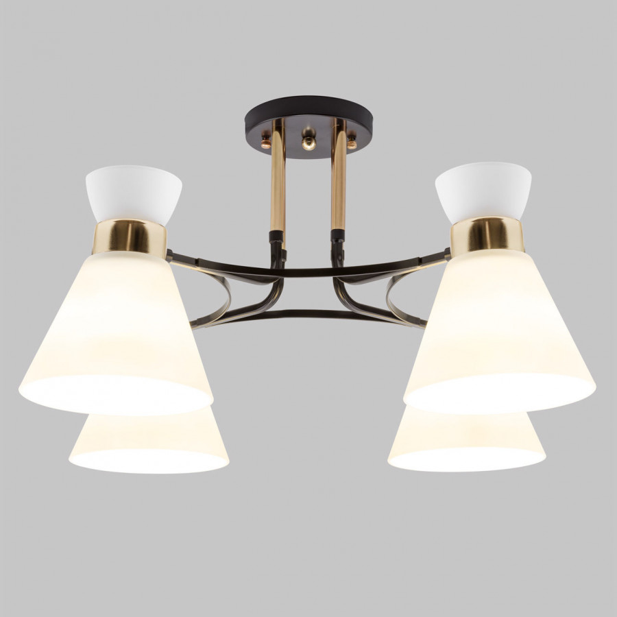 Люстра потолочная 4*Е27 MD.5692-4-S-COFFEE+FGD IMEX